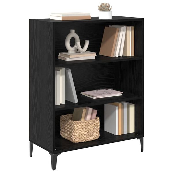 vidaXL Sivup&ouml;yt&auml; Musta tammi. 69,5 x 32,5 x 90 cm Tekninen puu