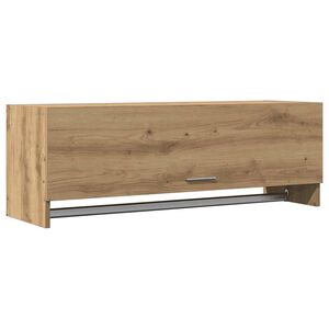 vidaXL Vaatekaappi k&auml;sity&ouml;l&auml;inen tammi 100x32,5x35 cm tekninen puu