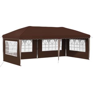 vidaXL Pop-up Juhlateltta 575 x 289 x 245 cm Ruskea
