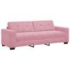 vidaXL 3-istuttava sohva Pinkki 220 cm Sametti