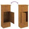 vidaXL Pakettipostilaatikko ovella Ruosteinen 44,5 x 29 x 110,5 cm