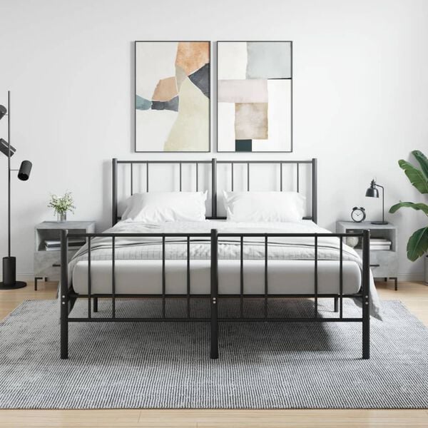 vidaXL Y&ouml;p&ouml;yd&auml;t 2 kpl betoninharmaa 40x35x47,5 cm tekninen puu