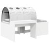 vidaXL S&auml;nky Tunnelilla 4 pcs valkoinen Tekninen puu