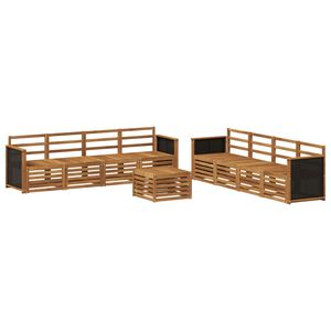 vidaXL Sohvasarjat 9 pcs Tihe&auml; akasiapuu