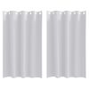 vidaXL Piment&auml;v&auml; verho renkailla 2 pcs Vaalea harmaa 175 x 140 cm