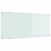 vidaXL Keitti&ouml;n v&auml;litila 2 pcs Valkoinen 120 x 60 cm karkaistu lasi