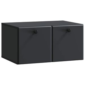 vidaXL Sein&auml;lle asennettava TV-kaappi 59,5 x 41 x 30 cm Musta