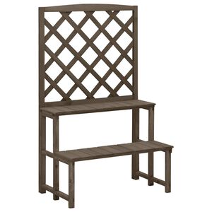 vidaXL Kasviteline s&auml;leik&ouml;ll&auml; harmaa 70x42x115 cm t&auml;ysi kuusi