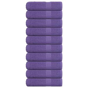 vidaXL K&auml;sipyyhkeet FROGN 10 kpl violetti 50x100 cm 360 gsm
