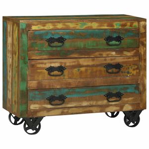 vidaXL Sivup&ouml;yt&auml; Ruskea 80 x 30 x 65 cm Kierr&auml;tetty massiivinen puu