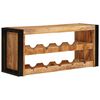 vidaXL Viinipukki Ruskea 100 x 45 x 33 cm Kiinte&auml; karkea mango-puu