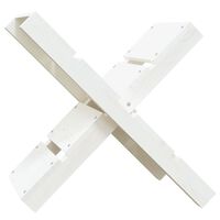 vidaXL Klapiteline valkoinen 47x39,5x48 cm täysi mänty