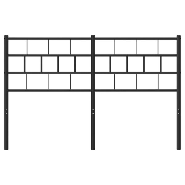 vidaXL Metallinen vaihtop&auml;&auml;ty musta 140 cm