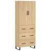 vidaXL Kaappi Sonoma tammi 69,5x34x180 cm tekninen puu