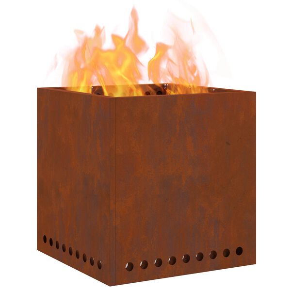 vidaXL Savuuttomat nuotio Ruskea 48 x 48 x 50 cm Kulunut Ter&auml;s