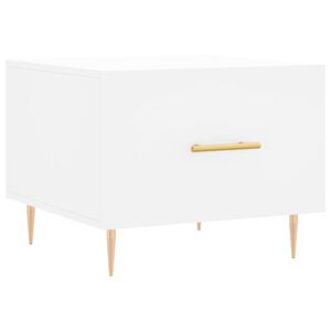 vidaXL Sohvap&ouml;yt&auml; valkoinen 50x50x40 cm tekninen puu