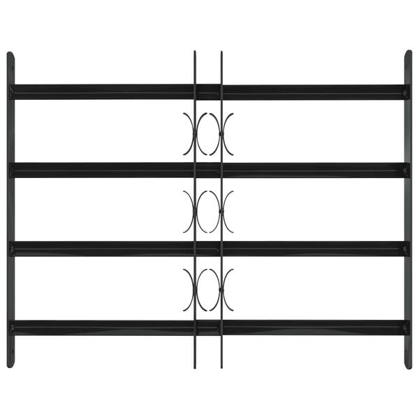 vidaXL Ikkunaverkko Musta 75.5 x 60 cm Jauhemaalattu Teräs