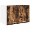 vidaXL Henkarikaappi Savustettu tammi ja valkoinen 60 x 31 x 40 cm