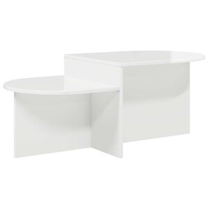 vidaXL Sohvap&ouml;yt&auml; Korkeakiiltoinen valkoinen 100 x 50 x 40 cm