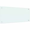 vidaXL Keittiön suojapaneeli 2 pcs Valkoinen 90 x 40 cm karkaistu lasi