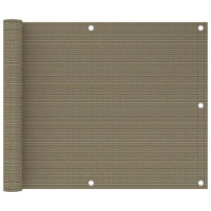vidaXL Parvekkeen suoja harmaanruskea 75x300 cm HDPE