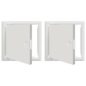 vidaXL Access Panel 2 kpl Valkoinen 23 x 23 x 3 cm Ter&auml;s