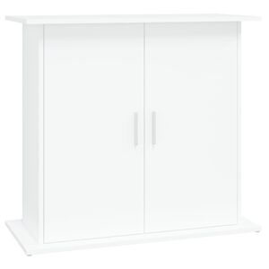 vidaXL Akvaarioteline valkoinen 81x36x73 cm tekninen puu