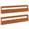 vidaXL Sein&auml;kenk&auml;teline 2 kpl vahanruskea 110x8,5x23,5 cm t&auml;ysi m&auml;nty