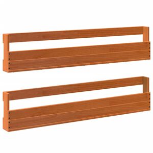 vidaXL Sein&auml;kenk&auml;teline 2 kpl vahanruskea 110x8,5x23,5 cm t&auml;ysi m&auml;nty