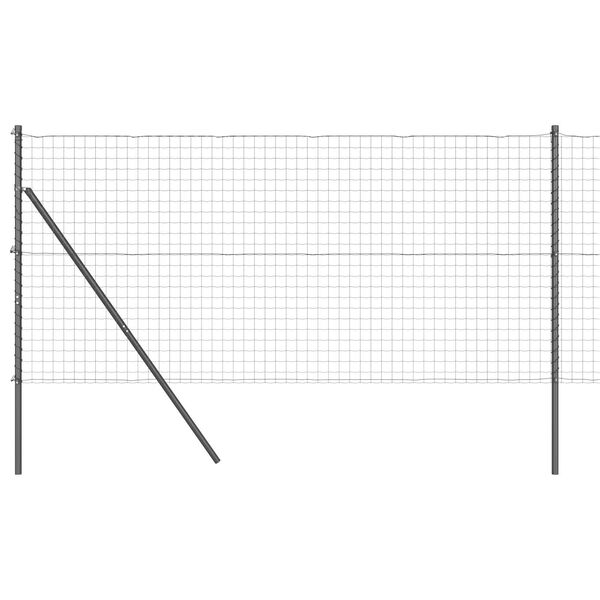 vidaXL Aita ja Tuki Harmaa 1 x 10 m Ter&auml;s ja PVC