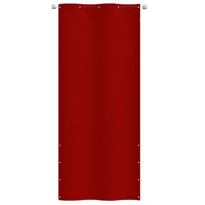 vidaXL Parvekkeen suoja punainen 100x240 cm Oxford kangas