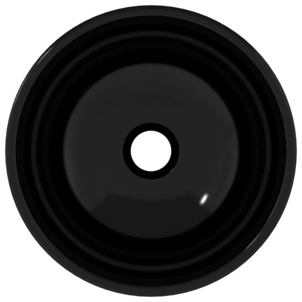 vidaXL Pesuallas karkaistu lasi 30x12 cm musta