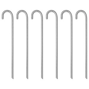 vidaXL Telttatapit 6 kpl 41,5 cm &Oslash;12 mm galvanoitu ter&auml;s