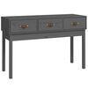 vidaXL Konsolip&ouml;yt&auml; harmaa 114x40x75 cm t&auml;ysi m&auml;nty