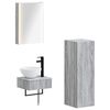vidaXL Kylpyhuoneen kaappisetti 4 pcs Harmaa Sonoma