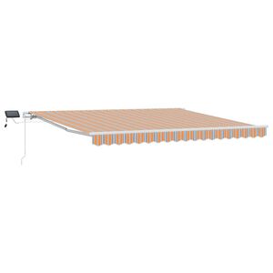 vidaXL Vedett&auml;v&auml; markiisi Moniv&auml;rinen 400 &times; 300 cm Kangas ja alumiini