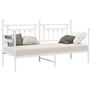 vidaXL P&auml;iv&auml;vuoteen runko Valkoinen 2FT6 Small Single Ter&auml;s