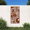 vidaXL Puutarhasein&auml;koriste 105x55 cm corten ter&auml;s rataskuvio