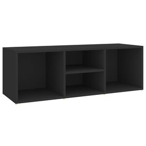 vidaXL Kenkien s&auml;ilytyspenkki musta 105x35x35 cm teknisest&auml; puusta