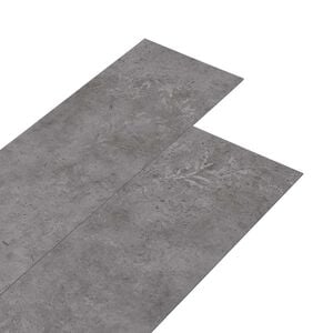 vidaXL Itsekiinnittyv&auml;t PVC-lankut Betoninharmaa 30,5 x 61 cm 28 kpl