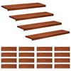 vidaXL Portaiden p&auml;&auml;llysteet 20 kpl 90 x 30 x 2 cm Ruskea