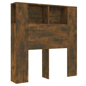 vidaXL S&auml;ngynp&auml;&auml;ty s&auml;ilytystilalla savutammi 100x18,5x102,5 cm