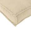 vidaXL Lautatyyny Beige 180 x 40 x 8 cm Oxford-kangas