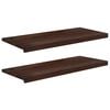 vidaXL Ikkunalautaset 2 kpl Tumma ruskea 100 x 40 x 2 cm