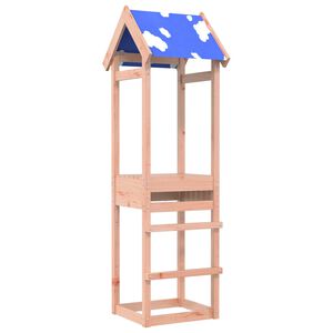 vidaXL Leikkitorni Ruskea 52,5 x 46,5 x 195 cm T&auml;ysi douglaskuusi