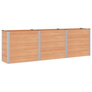 vidaXL Puutarhan Korotettu Kukkalaatikko Ruskea 300 x 50 x 91 cm