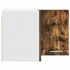 vidaXL Henkarikaappi Savustettu tammi ja valkoinen 57 x 57 x 40 cm