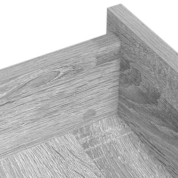 vidaXL Itsekiinnittyv&auml; ruuvikansi 2 pcs Harmaa Sonoma &Oslash; 20 x 0,5 mm