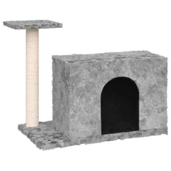 vidaXL Kissan kiipeilypuu sisal- raapimispylväällä vaaleanharm. 51 cm
