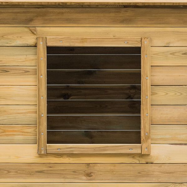 vidaXL Ulkoleikkim&ouml;kki 120x120x146 cm m&auml;nty